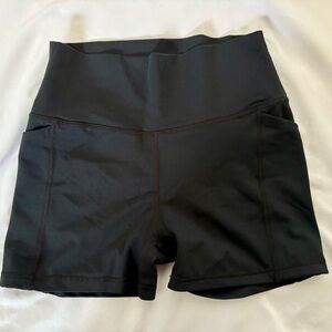 Senita Athletics Lux High-Waist Rio Shorts-3.75in-Black